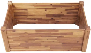 vidaXL Donica ogrodowa, 110x60x44 cm, lite drewno akacjowe - Donice - miniaturka - grafika 4