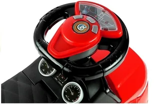 Import LEANToys Jeździk dla Malucha 613W Gra + Świeci Czerwony 2889 - Jeździki dla dzieci - miniaturka - grafika 4