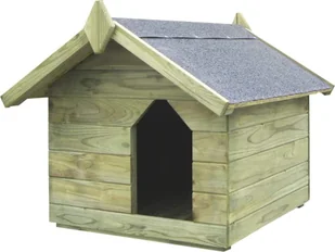vidaXL VidaXL Buda dla psa z otwieranym dachem impregnowane drewno sosnowe 45149 - Budy dla psów - miniaturka - grafika 2