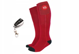Glovii Ogrzewane skarpety z pilotem czerwone 35-40 - Skarpety termoaktywne - miniaturka - grafika 2