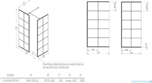 New Trendy New Modus Black 150x90 EXK-0113 - Kabiny prysznicowe - miniaturka - grafika 2
