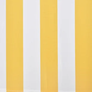 vidaXL vidaXL Markiza przeciwsłoneczna żółto-białe płótno 4 x 3 m (bez stelażu) - Markizy - miniaturka - grafika 4