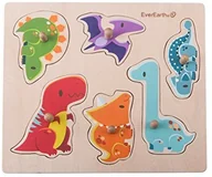 Układanki dla dzieci - EverEarth everearth puzzle dinozaur ee33736 - miniaturka - grafika 1