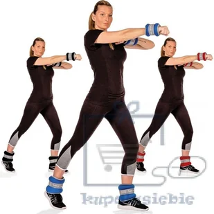 Movit Odblaskowe ciężarki mankiety z neoprenu - 2 x 2 kg - Pozostały sprzęt siłowy - miniaturka - grafika 3