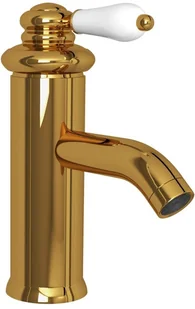 vidaXL Lumarko Bateria umywalkowa, złota, 130x180 mm 149072 - Baterie umywalkowe - miniaturka - grafika 2