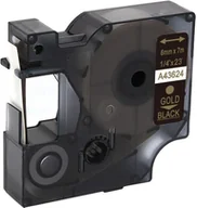 Etykiety do drukarek - Dymo strefadrukarek.pl Taśma D1 43624 6mm x 7m czarna złoty nadruk - zamiennik | OSZCZĘDZAJ DO 80% - ZADZWOŃ! 730811399 PROMOCJA! D1-43624 - miniaturka - grafika 1