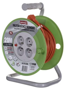 ActiveJet Przedłużacz bębnowy PB/20m AJE-PB/20M - Listwy zasilające - miniaturka - grafika 3