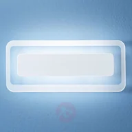 Lampy ścienne - Linea Light Kinkiet LED Antille biały 31,4 cm - miniaturka - grafika 1