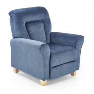 Fotele i pufy dla dzieci - Bard fotel wypoczynkowy ciemny niebieski - miniaturka - grafika 1