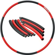 Pozostały sprzęt i akcesoria do ćwiczeń - Gerro PROIRON PROIRON Fitness Hoop 1.8 kg Black/Red 73 98 cm wide 8 sections PRO-HLQ01-1 - miniaturka - grafika 1