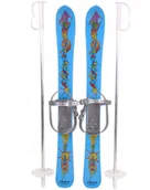 Narty - Narty zjazdowe 70 cm z kijkami wiązania dla dzieci - miniaturka - grafika 1