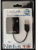 LogiLink HUB USB 2.0 4 Smile - czarny UA0139 - Huby USB - miniaturka - grafika 4