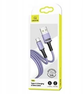 Kable USB - USAMS Kabel Usb-c Fast Charge 1M Fioletowy - miniaturka - grafika 1