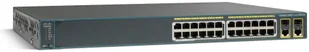 Cisco Catalyst 2960 Plus 24 10/100 PoE + 2 T/SFP LAN Base (WS-C2960+24PC-L) - Switche - miniaturka - grafika 4