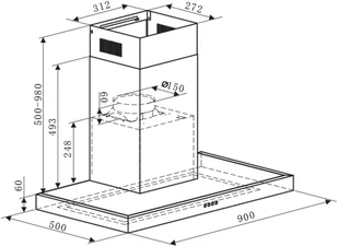 Klarstein TK15-Ilona-Bri-90 - Okapy kuchenne - miniaturka - grafika 8