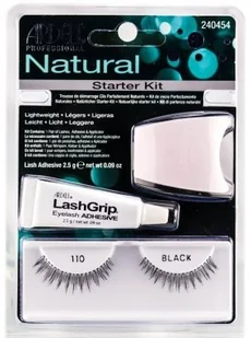 Ardell Rzęsy i akcesoria Natural 110 1 para sztucznych rzęs Black + Lash Adhesive klej do rzęs 2,5g + Lash Applicator aplikator do rzęs - Sztuczne rzęsy i akcesoria - miniaturka - grafika 3