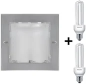 Oprawy, klosze i abażury - Philips Massive Massive 59787/17/10 - Oprawa wpuszczana TELLUS 2xE27/23W/230V - miniaturka - grafika 1