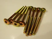 Wkręty - UNIMET WKRĘT MEBLOWY OCYNKOWANY ŁEB PŁASKI 6*90MM 198 6*90 ZN [6700876] - miniaturka - grafika 1