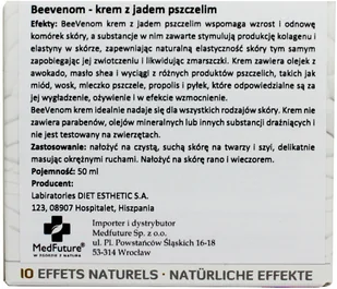 Diet Esthetic Bee Venom Essence Cream 50ml - Kremy do twarzy - miniaturka - grafika 4
