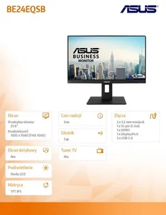 Asus BE24EQSB Czarny (90LM05M1-B02370) - Monitory - miniaturka - grafika 7