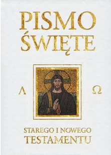 Pismo Święte Starego i Nowego Testamentu (białe ze złoceniem) - Religia i religioznawstwo - miniaturka - grafika 2