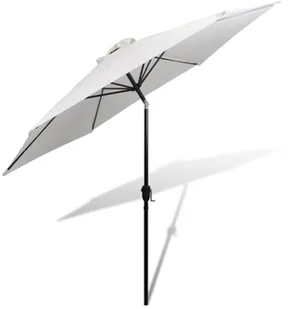 vidaXL vidaXL Parasol ogrodowy biały 3 m, stalowa rura - Parasole ogrodowe - miniaturka - grafika 3