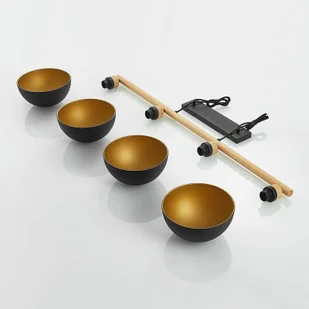 Lindby Tirzana lampa wisząca, 4-punktowa, czarna - Lampy sufitowe - miniaturka - grafika 5