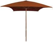 Parasole ogrodowe - vidaXL Parasol ogrodowy na drewnianym słupku, terakota, 200x300 cm 313759 - miniaturka - grafika 1