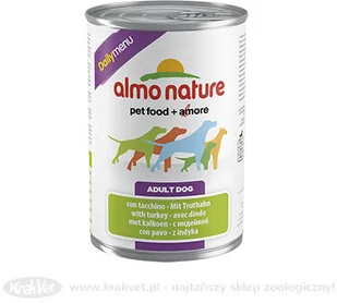 Almo Nature Daily Menu Dog Indyk puszka 6x400g - Mokra karma dla psów - miniaturka - grafika 2