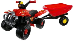 Pojazd Quad Na Pedały + Przyczepa, Kask Gratis ! - Jeździki dla dzieci - miniaturka - grafika 4