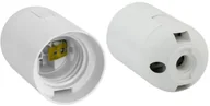 Oprawy, klosze i abażury - Pawbol Oprawka E27 plastik bez kołnierza biała - miniaturka - grafika 1