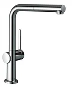 Baterie kuchenne - Hansgrohe Talis M54 Bateria kuchenna z wyciąganą wylewką chrom 72809000 - miniaturka - grafika 1