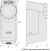 Pozostałe oświetlenie - ABUS ABUS HomeTec Pro napęd zamka drzwi czarny - miniaturka - grafika 1