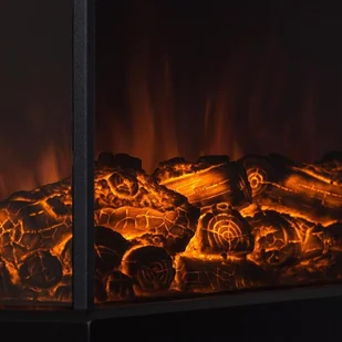 Klarstein Castillo halogenowa imitacja płomieni czarny FP1-Castillo - Kominki elektryczne - miniaturka - grafika 5