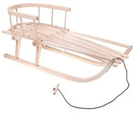 Sanki i ślizgacze - SPRINGOS Sanki drewniane z oparciem Polskie produkt Polski Springos - miniaturka - grafika 1