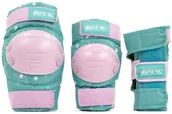 Ochraniacze - SFR STAR TRIPLE PAD SET PINK/GREEN kolano na deskorolka - M 90158254 - miniaturka - grafika 1
