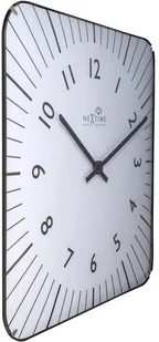 Nextime Zegar ścienny, Alex Radio Controlled, biały, 35x35x5 cm - Zegary - miniaturka - grafika 5