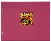 Albumy fotograficzne - Goldbuch Złota księga, album, Bella Vista, z pergaminowy satynowany przekładki do liści, 39 x 31 cm, 40 białych stron z gwintem, lnu, fuksja,,,,, 28808 28 808 - miniaturka - grafika 1