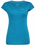 Bluzy sportowe damskie - Salewa Puez Melange Dry W S/S koszulki damskie, niebieski, 42/36 - miniaturka - grafika 1