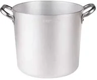 Garnki - Pentole Agnelli pentole agnelli aluminium profesjonalny 3 MM, na zupę Garnek z dwoma uchwytami, srebrny/czarny, 30 cm ALMA10330 - miniaturka - grafika 1
