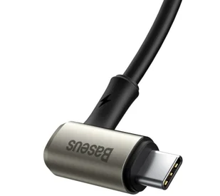 Baseus Kabel USB  Baseus Kątowy Kabel Usb Typ C Usb Typ C Vooc Quick Charge Power Delivery 100 W 5 A 1,5 M Usb 3.2 Gen 2 4K@60 Hz Czarny Catpn-01 CATPN-01 - Kable komputerowe i do monitorów - miniaturka - grafika 4