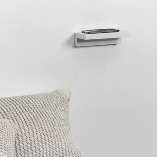 Faro BARCELONA Kinkiet LED Well, USB+Wireless Charger, biały - Lampy ścienne - miniaturka - grafika 2