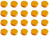Magnesy - Maul MAUL 30 MM 0,6 kg MAULpro wysoka jakość okrągły na magnes do białych tablic, pomarańczowy 6177143 - miniaturka - grafika 1