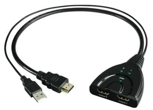 Hama ROZDZIELACZ HDMI 1X HDMI WTYK 2X HDMI GNIAZDO 001217760000 - Rozgałęźniki - miniaturka - grafika 3