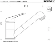 Baterie kuchenne - Schock Bateria COSMO 525122 ASPHALT Cristalite+) COS-525122-ASP - miniaturka - grafika 1