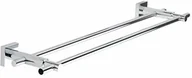 Wieszaki łazienkowe - Tesa hukk roztwór podwójny wieszak na ręczniki (chromowany, nierdzewny, w zestawie, utrzymuje się do 12 kg, 50 MM X 700 MM X 160 MM) (40253-00000-00) - miniaturka - grafika 1