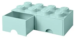 Lego POLTOP POLTOP Pojemnik z szufladkami Brick 8 bladoniebieski - Pojemniki na zabawki - miniaturka - grafika 2