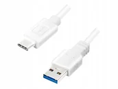 Kable USB - LogiLink kabel Usb 3.2 Usb Typ-C 1,0m biały CU0174 - miniaturka - grafika 1