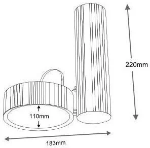 Shilo Lampa NATORI 2208 2208/ G53/BI - Lampy sufitowe - miniaturka - grafika 5