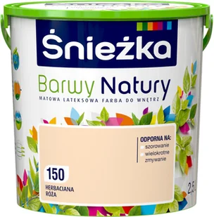 Śnieżka Barwy Natury Herbaciana Róża 150 2,5L - Farby zewnętrzne - miniaturka - grafika 4